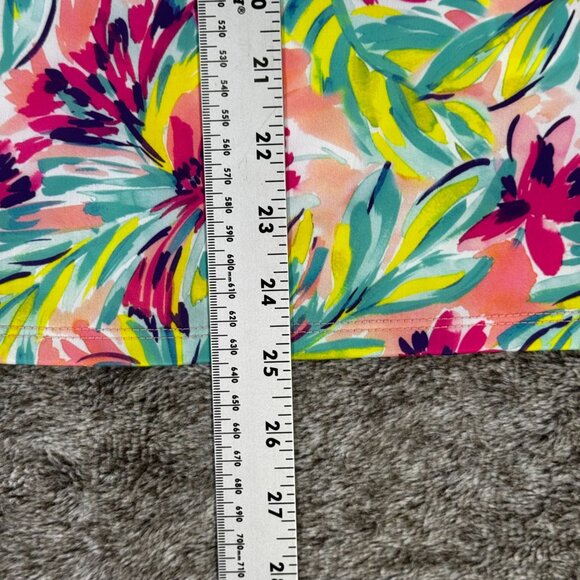 Stella Parker Golf Collection Floral Sleeveless Mock Golf Shirt Sz L - Picture 7 of 9